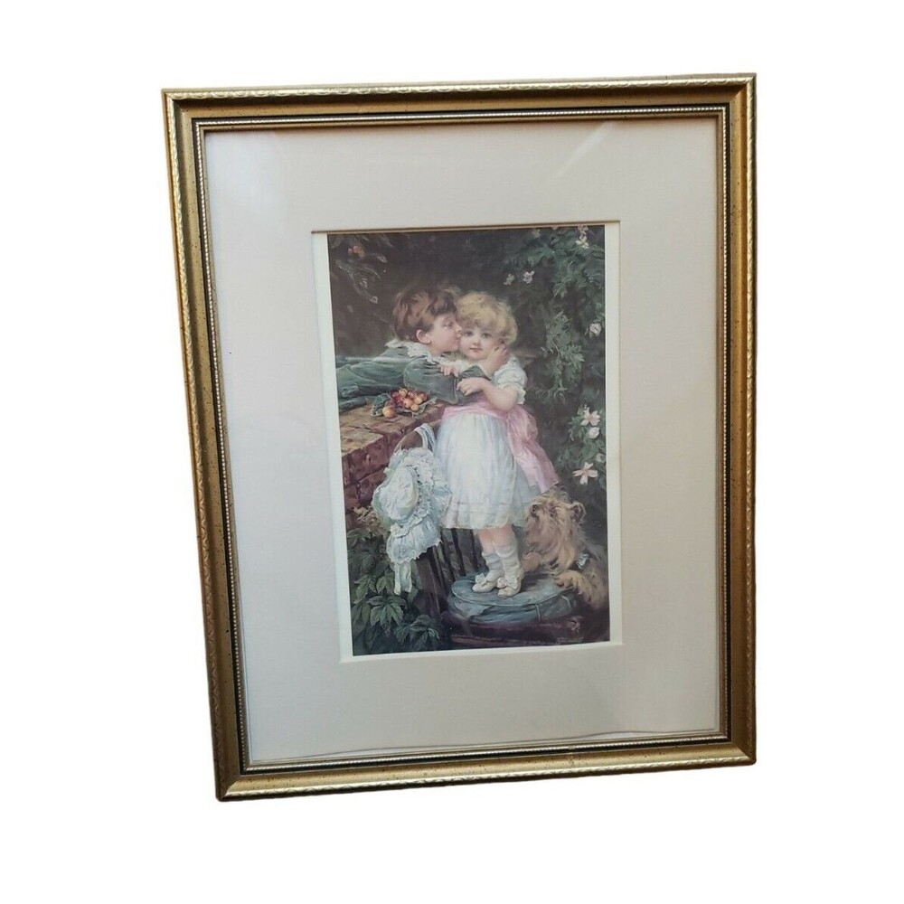 Over The Garden Wall Pears Soap Advertisement Fred Morgan Print Boy Girl Kiss